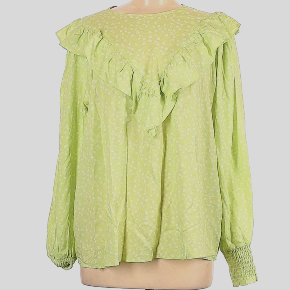 Monki Ruffle Romantoc Blouse